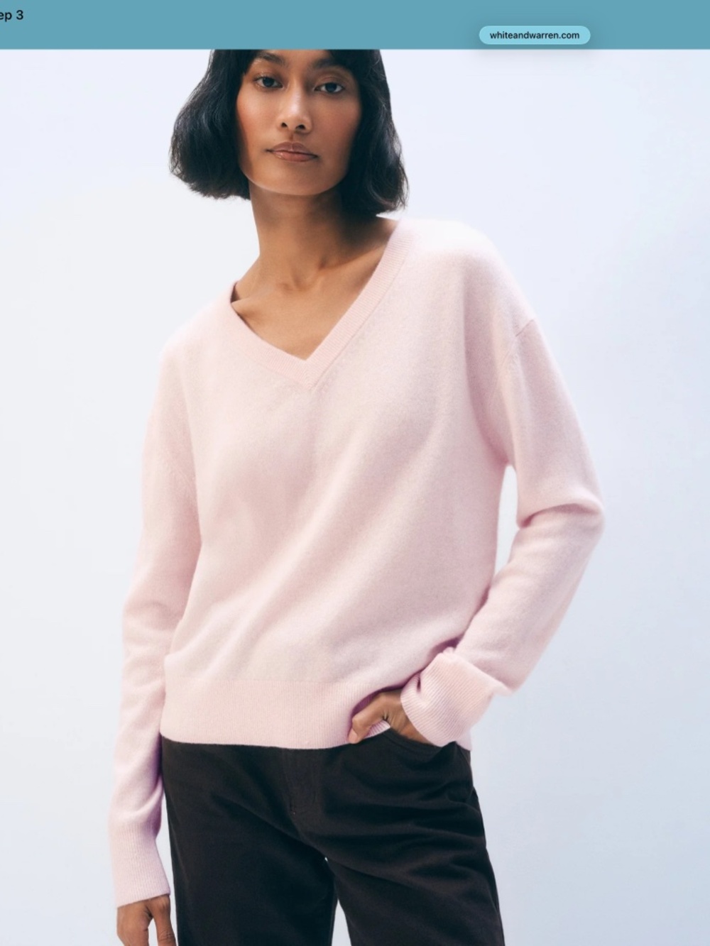 White+Warren  V-Neck Cashmere Sweater   Cozy/Cashmere